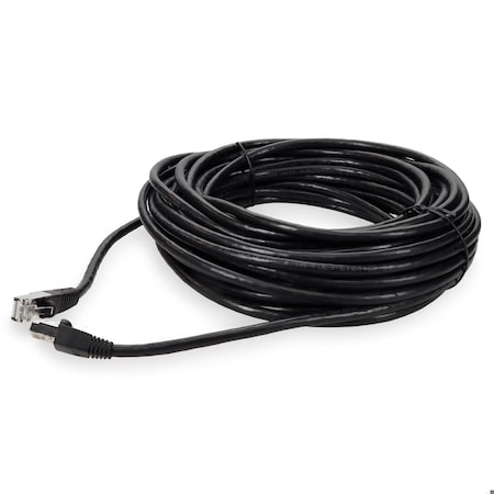 Add-On 40FT RJ-45 MALE TO RJ-45 MALE SHIELDED STRAIGHT BLACK CAT6 STP COPPER ADD-40FCAT6S-BK